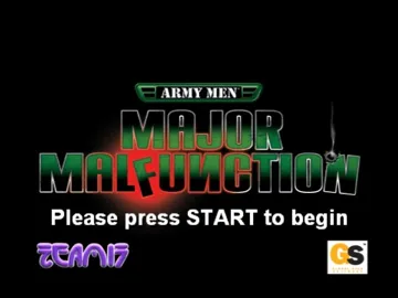 Army Men Major Malfunction (USA) screen shot title